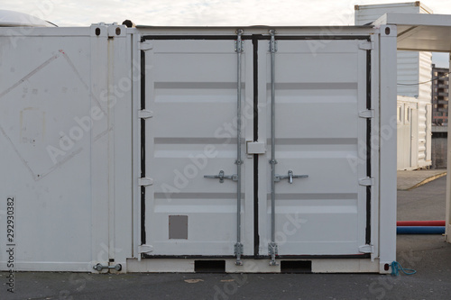 White Cargo Container