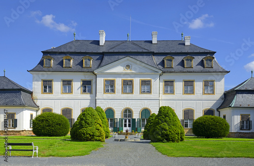 Chateau was built in the 18th century in modern classical style early Baroque. Monument owned by the city Namest na Hane, Moravia, Czech republic photo