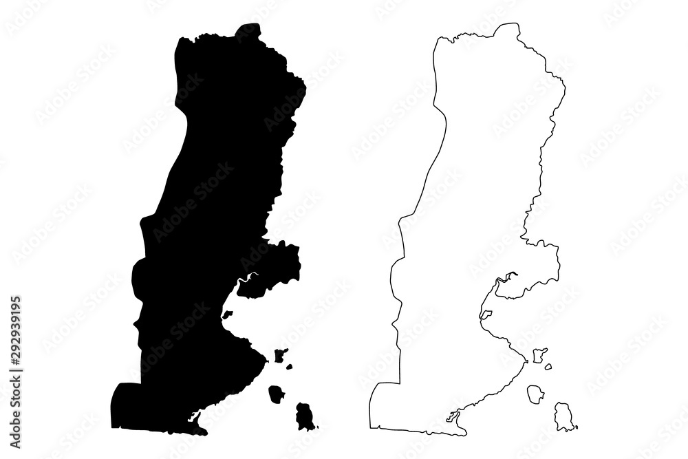 La Union Department (Republic of El Salvador, Departments of El Salvador) map vector illustration, scribble sketch La Unión map La Union Department (Republic of El Salvador, Departments of El Salvador) map vector illustration, scribble sketch La Unión map