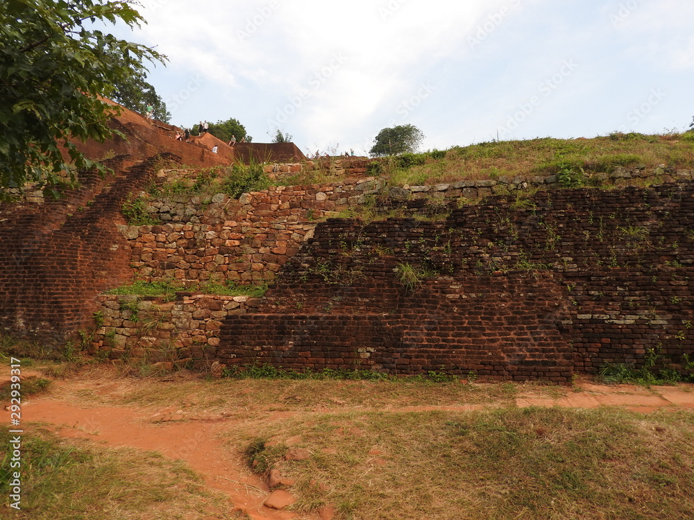 Ruins of the Royal Palace on top of lion rock, Sigiriya, Sri Lanka, UNESCO world heritage Site Ruins of the Royal Palace on top of lion rock, Sigiriya, Sri Lanka, UNESCO world heritage Site