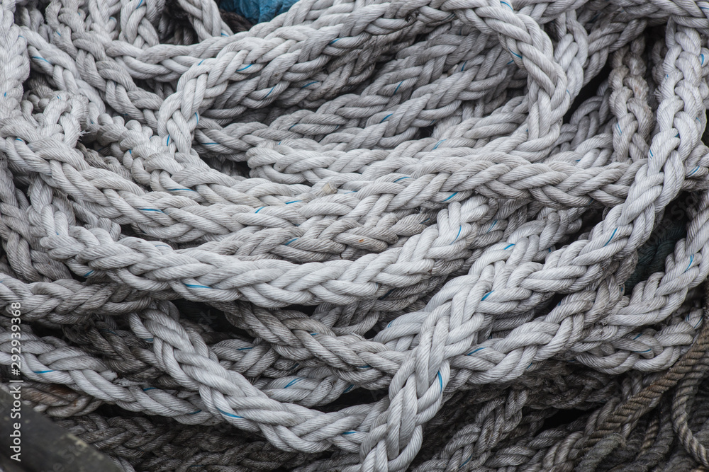 Thick sea ropes