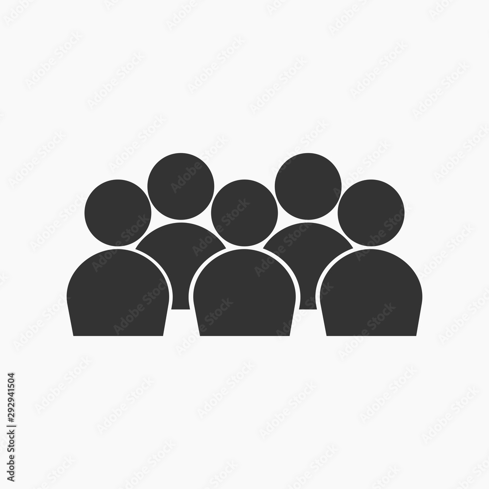 business people group icon isolated on white background. business organization teamwork with manager and staff.