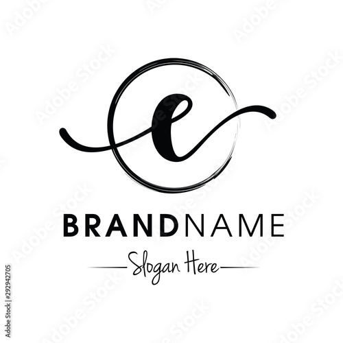 Monogram / Initial E for jewellery logo design inspiration vector