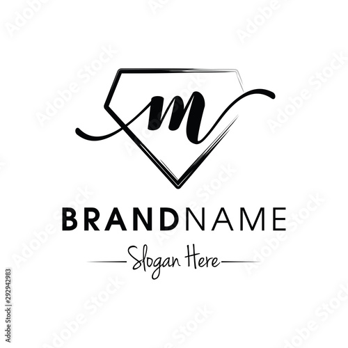 Monogram / Initial mc for jewellery logo design inspiration vector