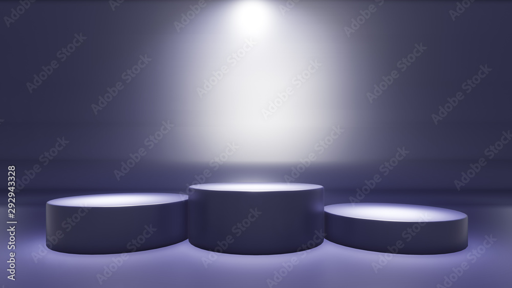 Platform honoring the top three 3D Illustration Platform honoring the top three 3D Illustration