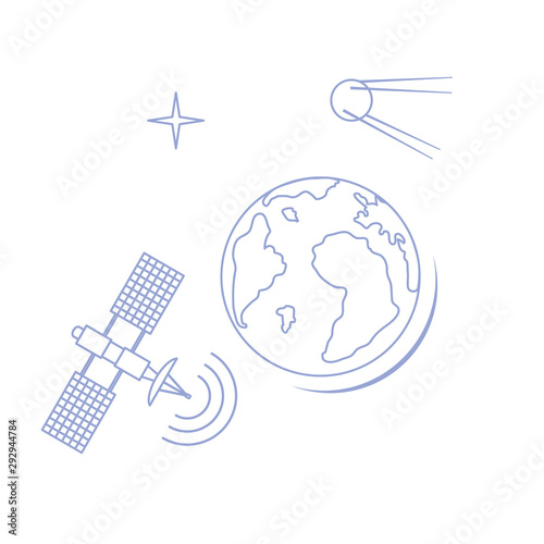 Earth Day Planet Earth, satellite, orbital station