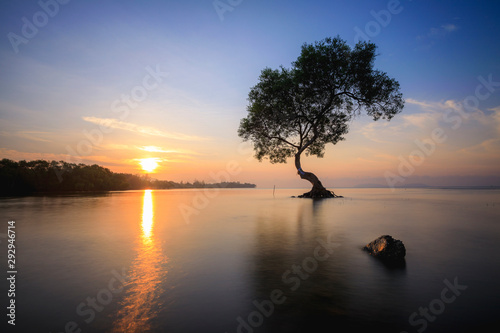 Sunrise at Pakhad , Chumporn, Thailand. photo