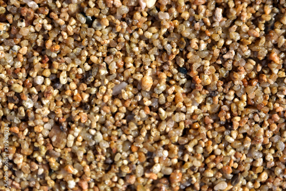 Beach Sand Texture Background, selective focus. Abstract sand background. sand surface for summer background. Fine sand texture. Sandstone structure. Tropical backdrop.