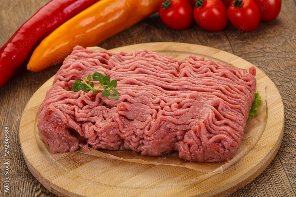Raw turkey minced meat Raw turkey minced meat
