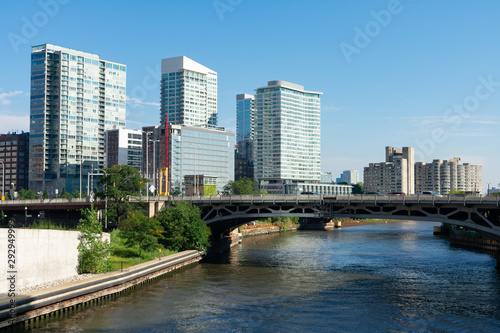 Residential Skyscrapers along the South Branch of the Chicago River