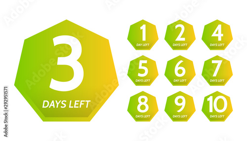 Number of days left