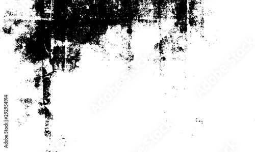 Rough black and white texture vector. Distressed overlay texture. Grunge background. Abstract textured effect. Vector Illustration. Black isolated on white background. EPS10.