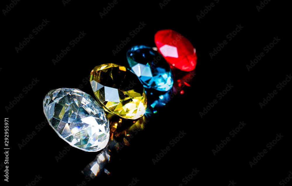 Group beautiful diamond at blue red yellow and clear Group beautiful diamond at blue red yellow and clear