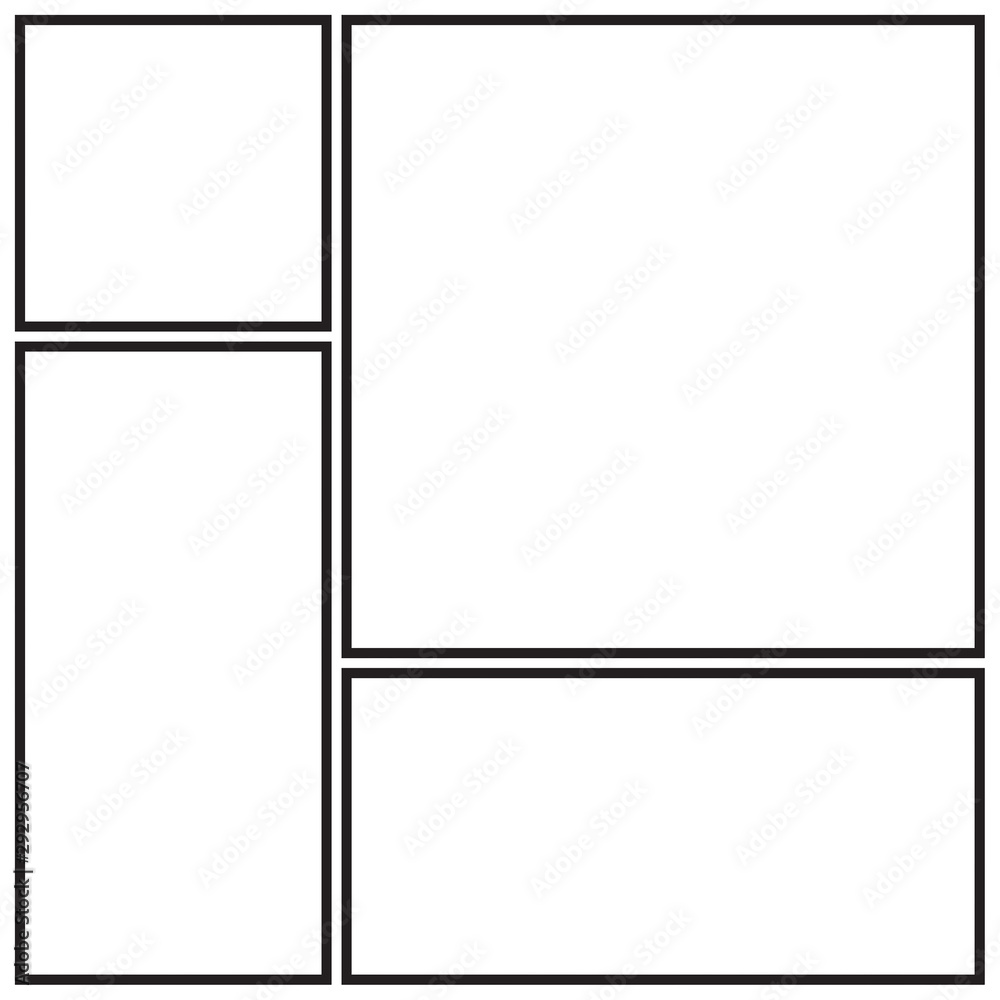 Vector mock up mood board of four frames. Photo collage templates. Vector mock up mood board of four frames. Photo collage templates.