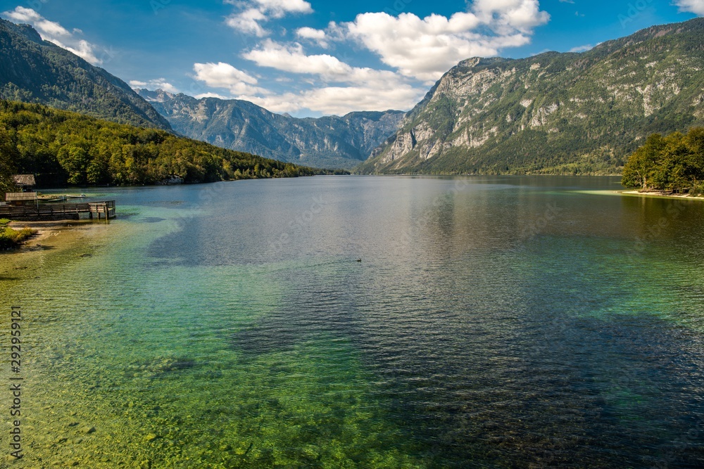 Scenic Lake Bohinj Slovenia