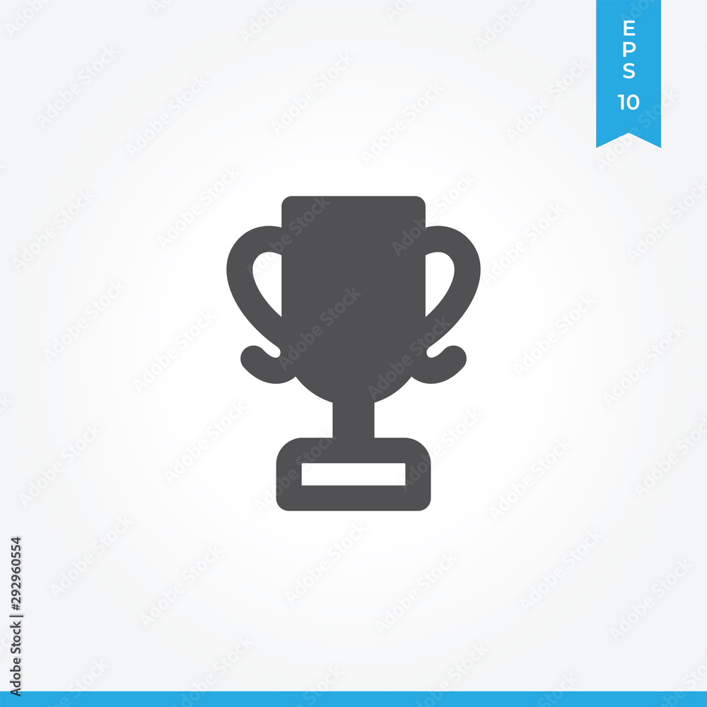 Trophy vector icon, simple sign for web site and mobile app. Trophy vector icon, simple sign for web site and mobile app.