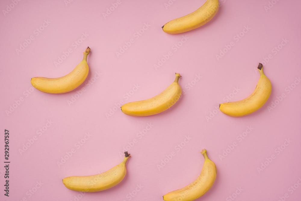 bananas on a colored background bananas on a colored background
