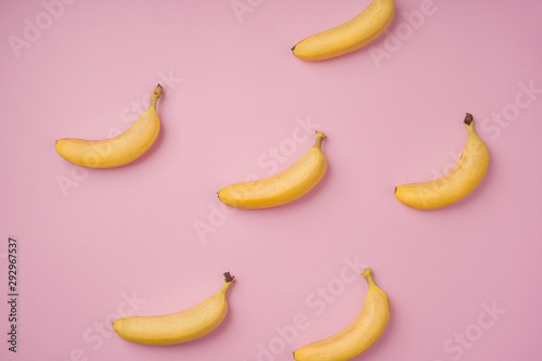 bananas on a colored background