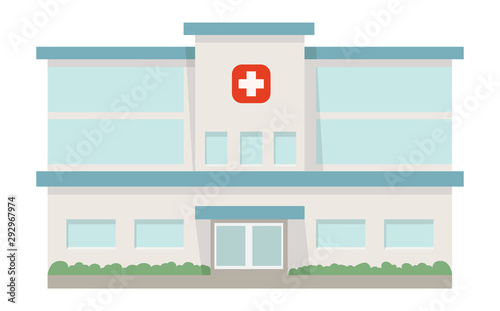 hospital vector illustration on white background