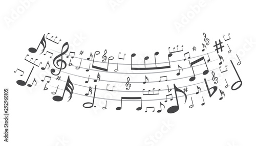 music symbol background , Elements musical background music background vector