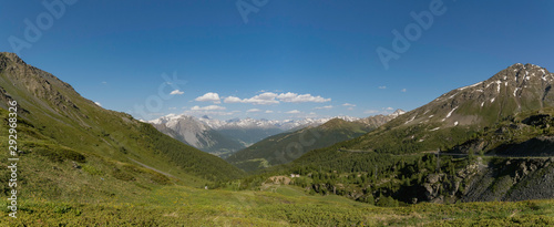 Wild deserted valley in the italian alps