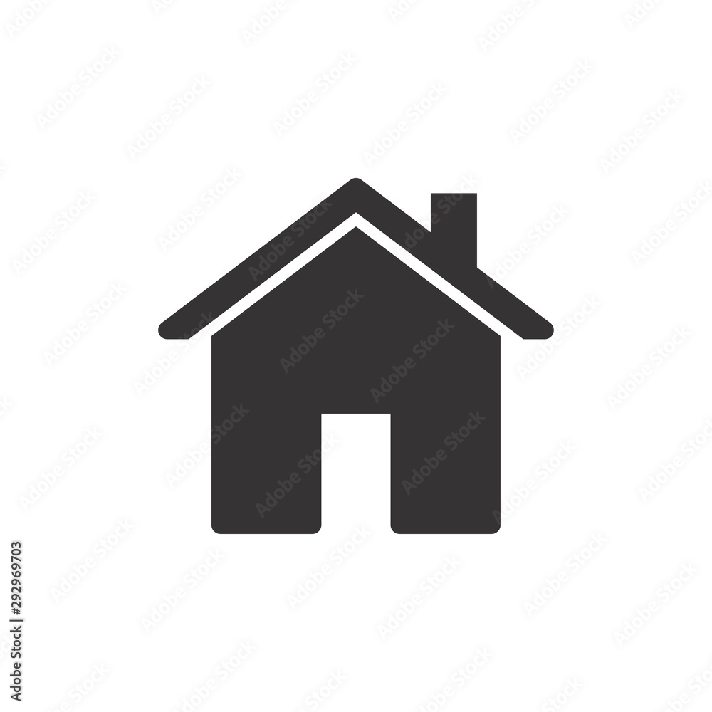 Home Icon Vector Illustration. Home Icon Logo Template Home Icon Vector Illustration. Home Icon Logo Template