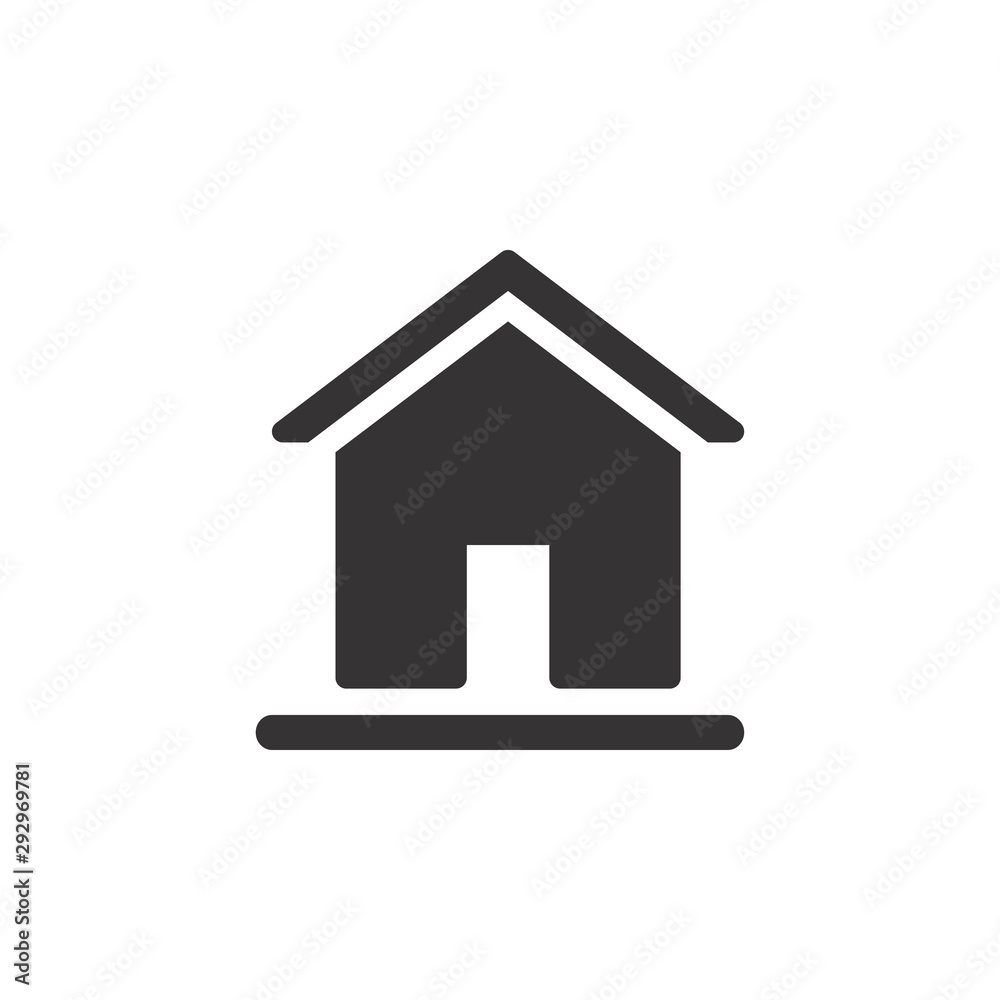 Home Icon Vector Illustration. Home Icon Logo Template Home Icon Vector Illustration. Home Icon Logo Template