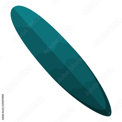 Isolated colored surfboard. Vacations time - Vector illustration