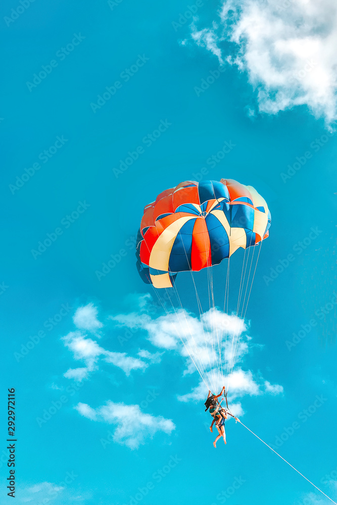 Parachuting above the clouds Parachuting above the clouds