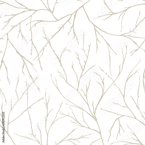 Branches of trees intertwine. Seamless pattern natural theme photo