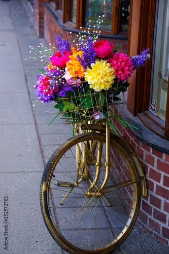 Bike with Basket of Flowers © Captum Creatives