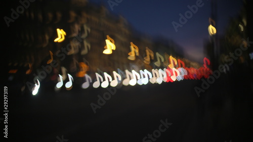 blurry artistic diaphragm evening city