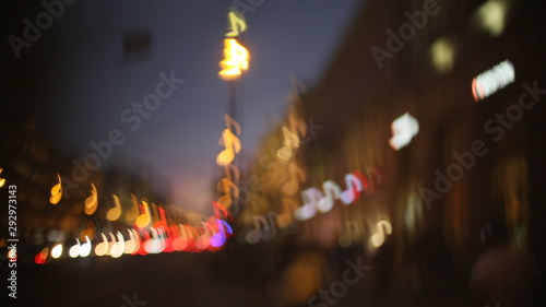 blurry artistic diaphragm evening city © Stanislav