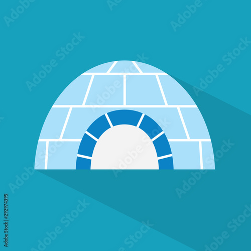 igloo ice house icon- vector illustration