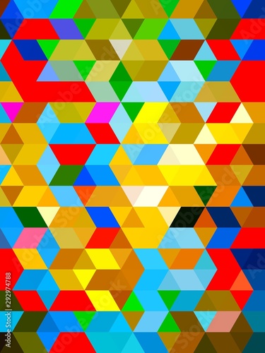 abstract background with colourful geometric pattern of rectangles and triangles