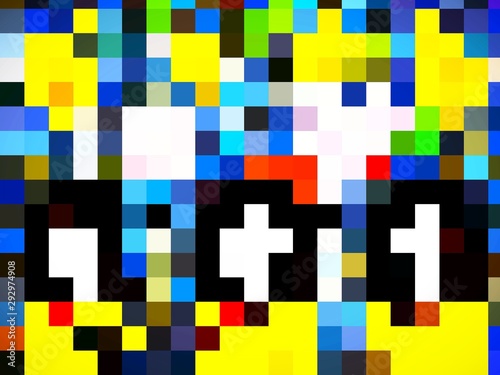abstract background with pattern  of colored squares
