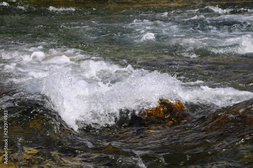 water on the rocks