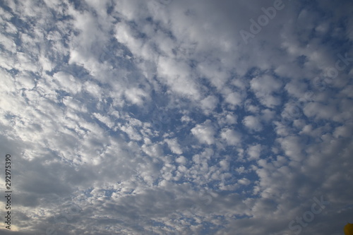 formation of cloud in the sky during the sunny day