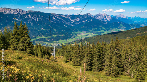 Beautiful alpine view at the famous Planai Alm, Schladming, Steiermark, Austria © Martin Erdniss