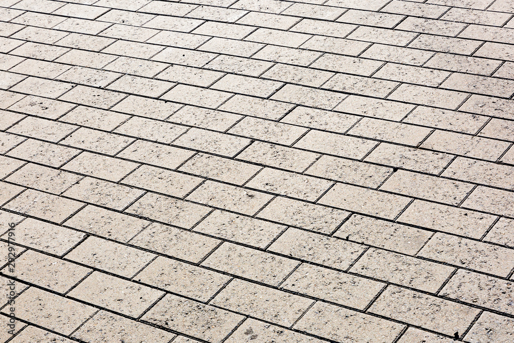 background of concrete bricks pavement