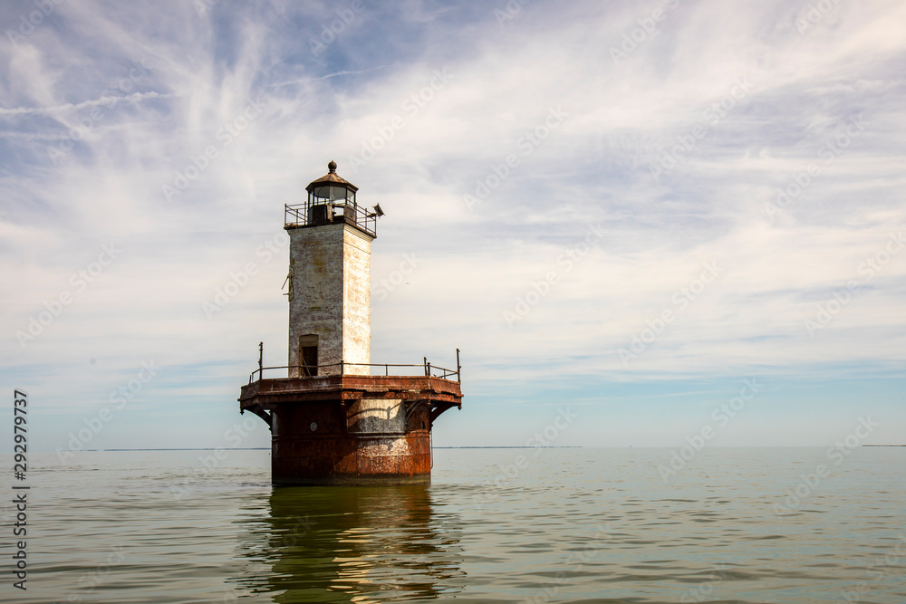 Fotografie Solomons Lump Lighthouse in Chesapeake Bay