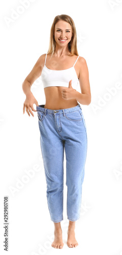 Beautiful young woman in lo...