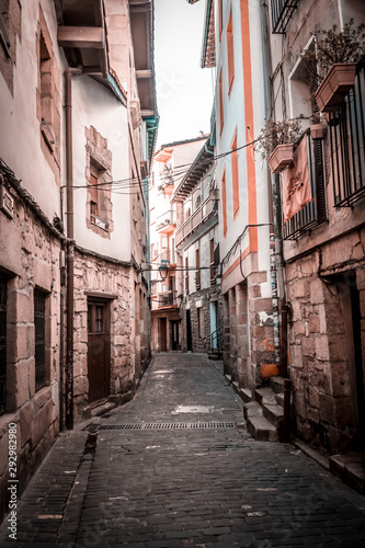 Pasaia San Juan, Gipuzkoa / Spain »; September 22, 2019: Walking through the streets in the historic center of San Juan is most recommended