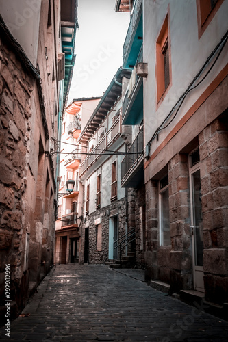Pasaia San Juan, Gipuzkoa / Spain »; September 22, 2019: Beautiful streets in the historic center of San Juan