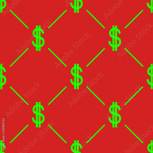 Yellow Dollar sign seamless...