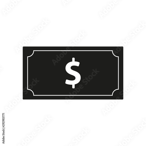 dollar bill icon. vector icon