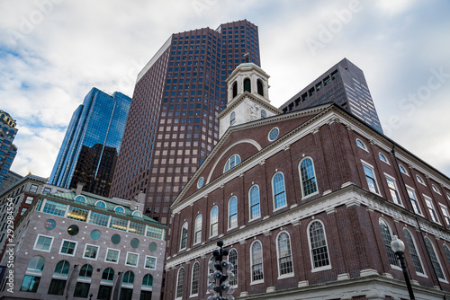 Historical buildings in the city of Boston, Massachusetts USA