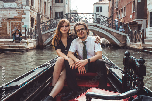 young couple in venice