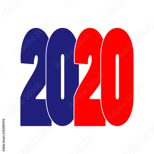 Happy new year 2020 text de...