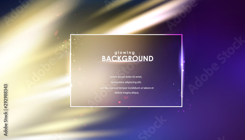 Glowing flickering lights on blurred background. Night sparkle abstract background. Vector illustration.